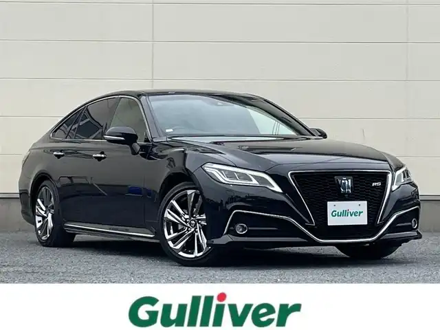 トヨタ クラウン ハイブリッド RS アドバンス 茨城県 2022(令4)年 6.5万km プレシャスブラックパール 後期型モデル/12インチメーカーナビ/デジタルインナーミラー/ヘッドアップディスプレイ/パノラミックビューカメラ/フルセグテレビ/BSM/トヨタセーフティセンス/ステアリングヒーター/レザーシート/シートヒーター/シートベンチレーション/レーダークルーズコントロール/LEDヘッドライト/ETC/プッシュスタート/パドルシフト