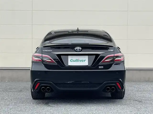 トヨタ クラウン ハイブリッド RS アドバンス 茨城県 2022(令4)年 6.5万km プレシャスブラックパール 後期型モデル/12インチメーカーナビ/デジタルインナーミラー/ヘッドアップディスプレイ/パノラミックビューカメラ/フルセグテレビ/BSM/トヨタセーフティセンス/ステアリングヒーター/レザーシート/シートヒーター/シートベンチレーション/レーダークルーズコントロール/LEDヘッドライト/ETC/プッシュスタート/パドルシフト