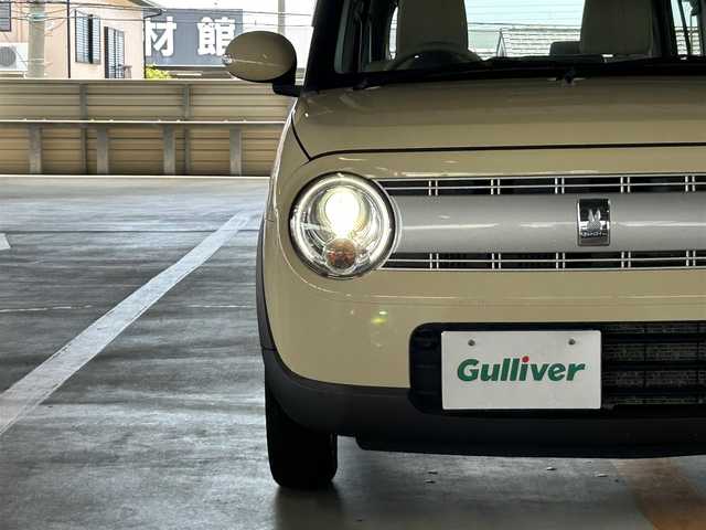 スズキ ラパン X 静岡県 2021(令3)年 4.3万km シフォンアイボリーM デュアルセンサーブレーキサポート/カロッツェリアナビ/フルセグＴＶ/ＤＶＤ再生/前後ドラレコ/プッシュスタート/前席シートヒーター/スマートキー/パーキングセンサー/ＨＩＤヘッドライト/純正１４ＡＷ
