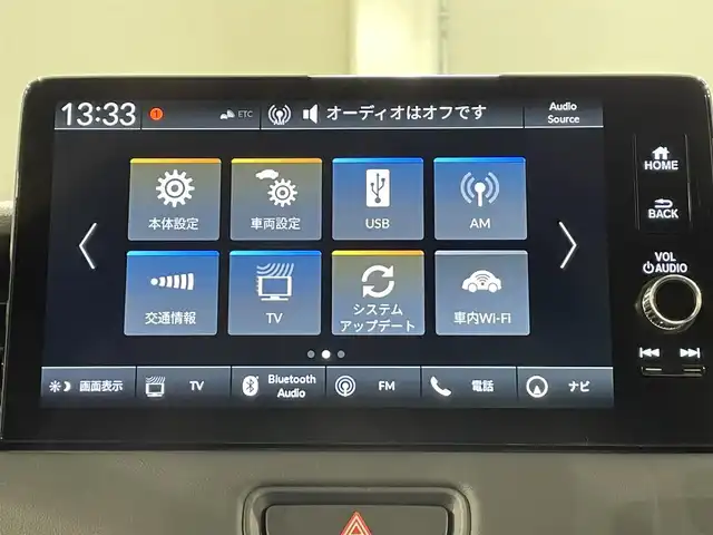 ホンダ ヴェゼル ハイブリッド e:HEV Z 愛知県 2025(令7)年 0.1千km クリスタルブラックパール 登録済未使用車　/純正９インチナビ　/（FM/AM/Bluetooth/USB/CarPlay/フルセグTV)/ホンダセンシング　/　　-衝突軽減ブレーキ/　　-誤発進抑制機能/　　-路線逸脱抑制機能/　　-アダプティブクルーズコントロール/　　-車線維持支援システム/　　-先行車発進お知らせ機能/　　-標識認識機能/　　-オートハイビーム/ワイヤレス充電　/シートヒーター　/ビルトインＥＴＣ２．０　/電動バックドア　/ステアリングヒーター　/ブラインドスポットモニター　/バックカメラ　/パドルシフト　/ソナー/プッシュスタート/　　-スマートキー