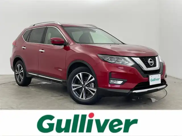 日産 エクストレイル ハイブリッド 20X 富山県 2018(平30)年 2.4万km ガーネットレッド 4WD/純正SDナビ(FM/AM/CD/DVD/BT)/フルセグTV/全方位カメラ/プロパイロット/レーダークルーズコントロール/ETC/パワーバックドア/全席シートヒーター/ハーフレザーシート/プッシュスタート/スマートキー/デジタルインナーミラー/電動パーキングブレーキ/オートブレーキホールド/ステアリングスイッチ/ダウンヒルアシストコントロール/前後コーナーセンサー/純正フロアマット/ルーフレール/純正18インチAW/LEDヘッドライト/取扱説明書