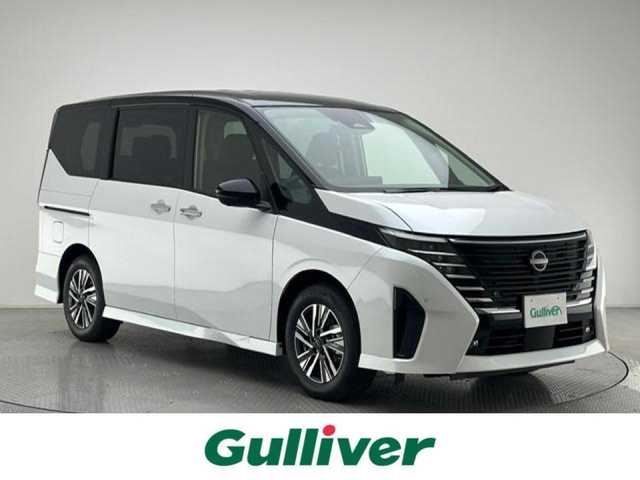 日産 セレナ e－パワー ハイウェイスター V 兵庫県 2025(令7)年 0.1千km パールⅡ 登録済み未使用車/ワンオーナー/日産コネクトナビ/フルセグ BT USB/純正フリップダウンモニター/プロパイロット/エマージェンシーブレーキ/LKA/レーダークルーズコントロール/コーナーセンサー/アラウンドビューモニター/ビルトインETC2.0/ドライブレコーダー/LEDヘッドライト/オートライト/オートハイビーム/スマートキー/スペアキー/取扱い説明書/新車時保証書