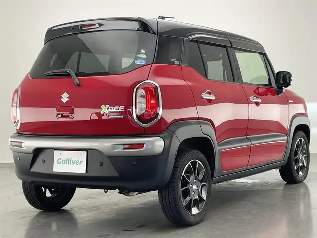 スズキ クロスビー HYBRID MZ 愛知県 2018(平30)年 5.2万km ファーベントレッド/スーパーブラックパール 純正８型ナビ　全方位カメラ　禁煙　Ｂｌｕｅｔｏｏｔｈ　フルセグＴＶ　シートヒーター　ＥＴＣ　セーフティサポート　衝突軽減　レーンキープ　ＬＥＤオートライト　パドルシフト　クルコン　ターボ搭載車　フォグ