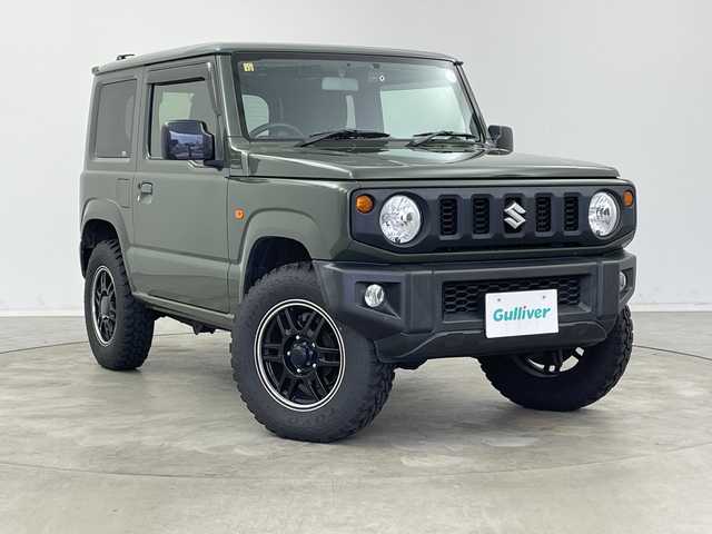 スズキ ジムニー XL 新潟県 2019(平31)年 7.8万km ジャングルグリーン 4WD/カロッツェリアディスプレイオーディオ【FH-8500DVS】/　Bluetooth/CD/DVD/USB/前後ドライブレコーダー/前席シートヒーター/ビルトインETC/横滑り防止装置/社外AWセット冬タイヤ積込/ミラーヒーター