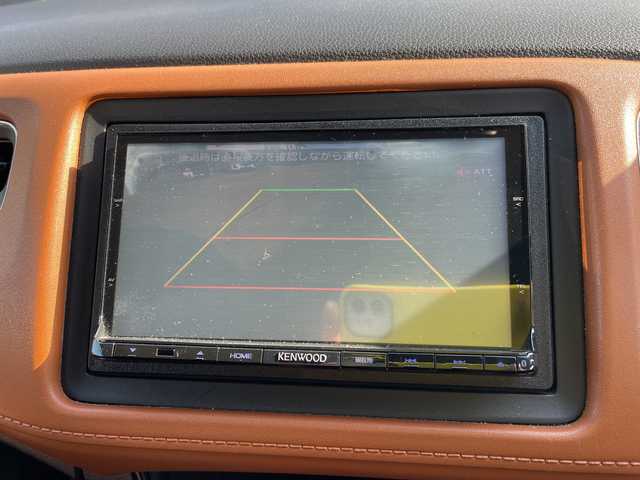 ホンダ ヴェゼル ハイブリッド Z 石川県 2014(平26)年 8万km ミスティックグリーンパール 社外メモリーナビ　フルセグＴＶ　バックカメラ　ＬＥＤヘッドライト　ハーフレザーシート　シートヒーター　スマートキー　ルーフレール　クルコン　レーダーブレーキ　純正アルミホイール