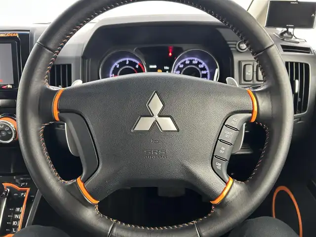 三菱 デリカＤ：５ アクティブギア 千葉県 2017(平29)年 7.3万km ダイヤモンドブラックマイカ 禁煙車/ワンオーナー/４WD/両側パワースライドドア/クルーズコントロール/純正7.7型メモリナビ/・型番：GCX777W/・CD/DVD/フルセグTV/・バックカメラ/・ビルトインETC/革巻きステアリング/・パドルシフト/ハーフレザーシート/・DNシートヒーター/純正フロアマット/純正１８インチAW/オートライト/・キセノンヘッドライト/・フォグランプ