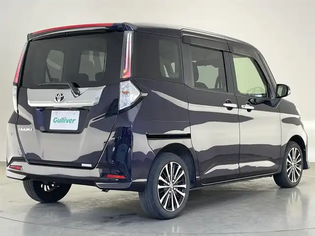 トヨタ ルーミー カスタムG－T 愛知県 2021(令3)年 3.1万km クールバイオレットクリスタルシャイン 純正９型ナビ　フルセグＴＶ　Ｂｌｕｅｔｏｏｔｈ　シートヒーター　追従クルコン　電動パーキングブレーキ　スマアシIII　衝突軽減　車線逸脱　ＬＥＤオートライト　コーナーセンサー　フォグランプ　ＥＴＣ　禁煙車