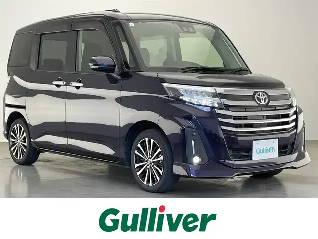 トヨタ ルーミー カスタムG－T 愛知県 2021(令3)年 3.1万km クールバイオレットクリスタルシャイン 純正９型ナビ　フルセグＴＶ　Ｂｌｕｅｔｏｏｔｈ　シートヒーター　追従クルコン　電動パーキングブレーキ　スマアシIII　衝突軽減　車線逸脱　ＬＥＤオートライト　コーナーセンサー　フォグランプ　ＥＴＣ　禁煙車