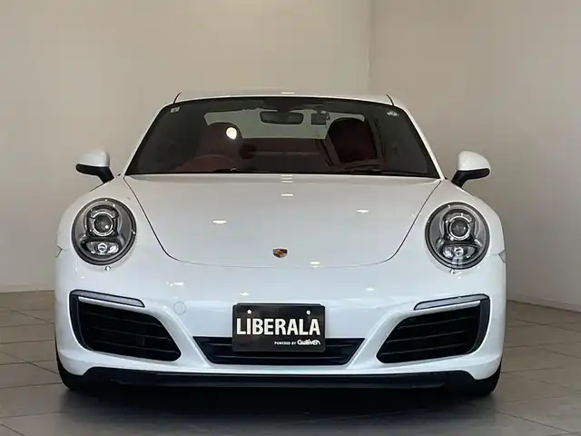 ポルシェ ９１１ カレラ 愛知県 2017(平29)年 4.8万km 白 レッドレザーインテリア（ボルドー）/シートヒーター　/純正ナビ　/Ｂｌｕｅｔｏｏｔｈ　/バックカメラ　/フルセグＴＶ　/ドライブレコーダー　/ＥＴＣ２．０　/オートエアコン　/電動格納ミラー/アイドリングストップ