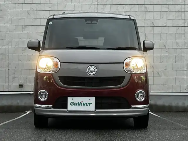 ダイハツ ムーヴ キャンバス X ブラックインテリア リミテッド SAⅢ 富山県 2019(平31)年 3.3万km スムースグレーマイカメタリック/ファイアークォーツレッドメタリック 2トーン 純正7型ナビ/フルセグTV/全方位カメラ/スマートアシスト/レーンキープアシスト/オートハイビーム/両側パワースライドドア/ABS/スマートキー/プッシュスタート/電動ミラー/オートライト