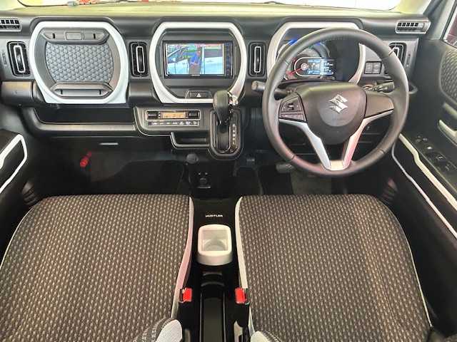 スズキ ハスラー HYBRID X 埼玉県 2020(令2)年 4.9万km チアフルピンクメタリック/ホワイト2トーンルーフ デュアルカメラブレーキサポート /純正メモリナビ/　　CD/DVD/BT/フルセグ/LEDオートライト /シートヒーター /純正15インチアルミホイール /ステアリングスイッチ