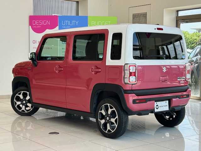 スズキ ハスラー HYBRID X 埼玉県 2020(令2)年 4.9万km チアフルピンクメタリック/ホワイト2トーンルーフ デュアルカメラブレーキサポート /純正メモリナビ/　　CD/DVD/BT/フルセグ/LEDオートライト /シートヒーター /純正15インチアルミホイール /ステアリングスイッチ