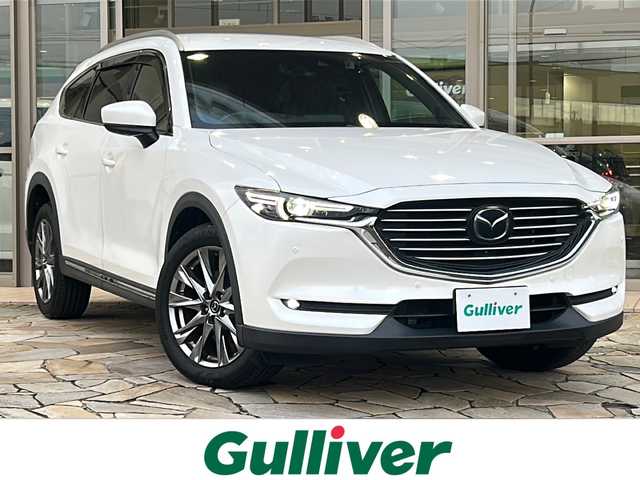 マツダ ＣＸ－８ 25S Lパッケージ 静岡県 2019(平31)年 5.1万km スノーフレイクホワイトパールマイカ 純正ナビ/・ラジオ/フルセグTV/・Bluetooth/USB/CD/DVD/AUX/主要装備/・レーダークルーズコントロール　/・ドライブレコーダー　/・全方位カメラ　/・ＥＴＣ　/・パワーバックドア　/・ルーフレール　/・レーンキープアシスト　/・シートヒーター　/・エアシート/・ハンドルヒーター　/・コーナーセンサー/・アイドリングストップ/・ステアリングリモコン/・オートライト/・オートホールド/・スマートキー/・プッシュスタート/・シートメモリー/・ヘッドアップディスプレイ/・フォグランプ