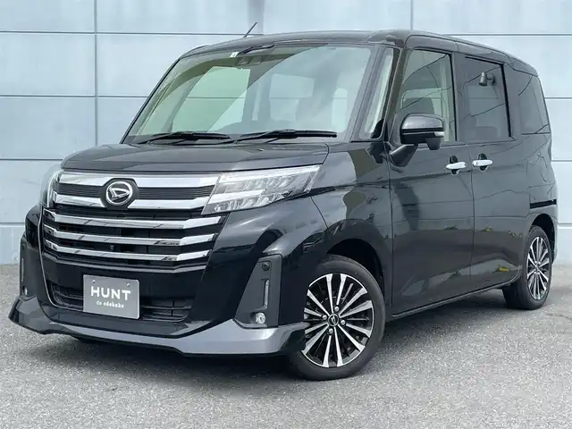ダイハツ トール カスタムG ターボ 徳島県 2022(令4)年 3万km ブラックマイカメタリック LEDヘッドライト/9インチポータブルナビ/ワンセグTV/両側パワースライドドア/アダプティブクルーズコントロール/スマートアシスト/アイドリングストップ/前後コーナーセンサー/タバコ臭無し/プッシュスタート/スマートキー/純正フロアマット/純正アルミホイル/電動パーキングブレーキ