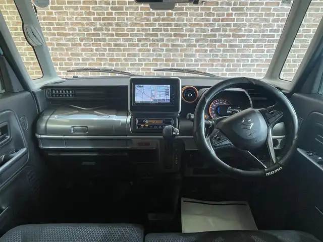 スズキ スペーシア ギア HYBRID XZターボ 岩手県 2020(令2)年 5.9万km オフブルーメタリック/ガンメタリック2トーンルーフ ワンオーナー/４WD/ターボ/ルーフレール/両側パワースライドドア/スズキセーフティサポート/デュアルセンサーブレーキサポート/リヤパーキングセンサー/誤発進抑制制御/車線逸脱警報/ハイビームアシスト/クルーズコントロール/横滑り防止装置/アイドリングストップ/サーキュレーター/ロールサンシェード/シートヒーター/パドルシフト/社外ナビ/ETC/LEDヘッドライト/社外14インチアルミホイール