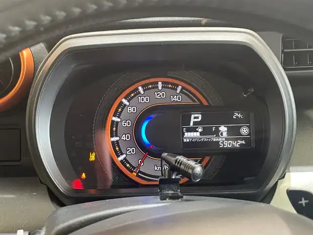 スズキ スペーシア ギア HYBRID XZターボ 岩手県 2020(令2)年 5.9万km オフブルーメタリック/ガンメタリック2トーンルーフ ワンオーナー/４WD/ターボ/ルーフレール/両側パワースライドドア/スズキセーフティサポート/デュアルセンサーブレーキサポート/リヤパーキングセンサー/誤発進抑制制御/車線逸脱警報/ハイビームアシスト/クルーズコントロール/横滑り防止装置/アイドリングストップ/サーキュレーター/ロールサンシェード/シートヒーター/パドルシフト/社外ナビ/ETC/LEDヘッドライト/社外14インチアルミホイール