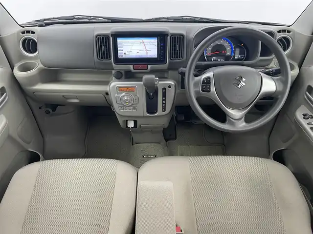 スズキ エブリィ ワゴン PZターボ 富山県 2019(令1)年 5.7万km ムーンライトバイオレットPM フルタイム4WD/1オーナー/衝突軽減ブレーキ/レーンキープ/社外ナビ（CD DVD bluetooth MSV）/フルセグTV/リアコーナーセンサー/左パワースライドドア/運転席シートヒーター /スマートキー＋プッシュスタート/HIDヘッドライト/フォグ/オートライト/純正マット/保証書、取説/スペアキー