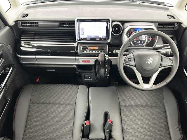 スズキ スペーシア カスタム HYBRID XS 宮城県 2018(平30)年 4.6万km ムーンライトバイオレットPM 社外8インチナビ/・フルセグTV/・BT.CD/DVD.SD/両側パワースライドドア/バックカメラ/ハーフレザー/シートヒーター（D）/LEDヘッドライト/LEDフォグ/ドライブレコーダー（Fのみ）/ETC/ステアリングスイッチ/純正AW/社外フロアマット/スマートキー×2