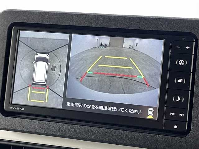 ダイハツ ムーヴ キャンバス ストライプス G 福島県 2022(令4)年 0.5万km シャイニングホワイトパール/サンドベージュメタリック スマートアシスト　/・車線逸脱警報/・衝突軽減システム/・オートハイビーム/・コーナーセンサー/純正ナビゲーション/【AM/FM/DVD/CD/Bluetooth/フルセグ】/型番:NMZN-W72D/全方位カメラ　/ドラレコ　/ＥＴＣ2.0　/両側パワースライドドア　/シートヒーター　/電子パーキング　/・ブレーキホールド　/プッシュスタート　/・スマートキー　/・スペアキー　/LEDライト　/・オートライト