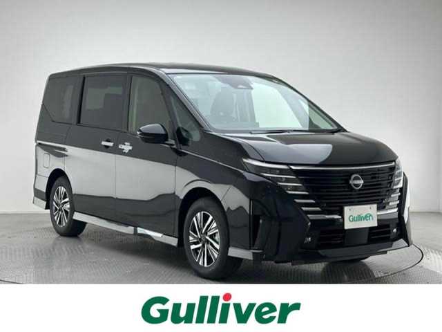 日産 セレナ e－パワー ハイウェイスター V 兵庫県 2025(令7)年 0.1千km ダイヤモンドブラック 12.3インチワイドディスプレイ/AM/FM/BT/フルセグTV/バックカメラ/ETC2.0/両側パワースライドドア/プロパイロット/デジタルインナーミラー/BSM/オートブレーキホールド/TRC/本革巻きステアリング/プッシュスタート/スマートキー2本