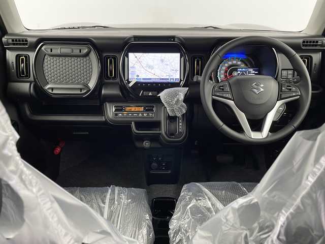 スズキ ハスラー HYBRID X 埼玉県 2025(令7)年 0.1千km クールカーキパールメタリック/ソフトベージュメタリック 届出済未使用車　/純正ナビ　/全方位カメラ　/前席シートヒーター　/レーダークルーズコントロール　/レーンキープアシスト　/衝突軽減システム　/純正１５インチアルミホイール　/ＬＥＤヘッドライト　/ＬＥＤフォグランプ/アイドリングストップ/スマートキー/前後コーナーセンサー