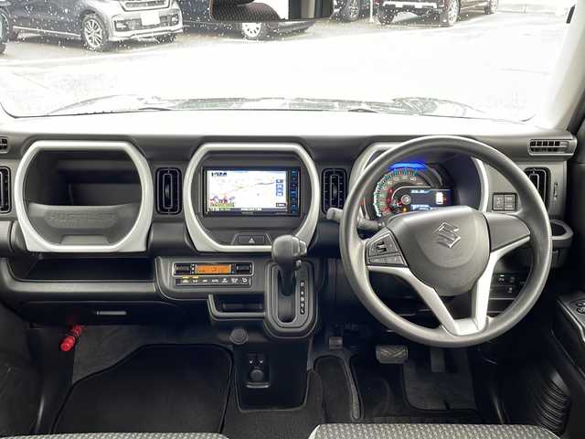 スズキ ハスラー HYBRID G 新潟県 2022(令4)年 2.1万km クールカーキPM DVDナビ/フルセグテレビ/ナビ（Bluetooth/DTV/FM/AM）/アイドリングストップ/ドライブレコーダー/プッシュスタート/ドアバイザー/ETC/HIDライト/前席シートヒーター/オートライト/衝突軽減ブレーキ/シガーソケット