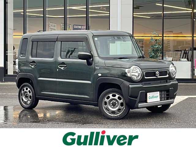 スズキ ハスラー HYBRID G 新潟県 2022(令4)年 2.1万km クールカーキPM DVDナビ/フルセグテレビ/ナビ（Bluetooth/DTV/FM/AM）/アイドリングストップ/ドライブレコーダー/プッシュスタート/ドアバイザー/ETC/HIDライト/前席シートヒーター/オートライト/衝突軽減ブレーキ/シガーソケット
