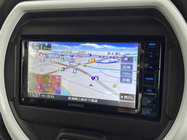 スズキ ハスラー HYBRID G 新潟県 2022(令4)年 2.1万km クールカーキPM DVDナビ/フルセグテレビ/ナビ（Bluetooth/DTV/FM/AM）/アイドリングストップ/ドライブレコーダー/プッシュスタート/ドアバイザー/ETC/HIDライト/前席シートヒーター/オートライト/衝突軽減ブレーキ/シガーソケット
