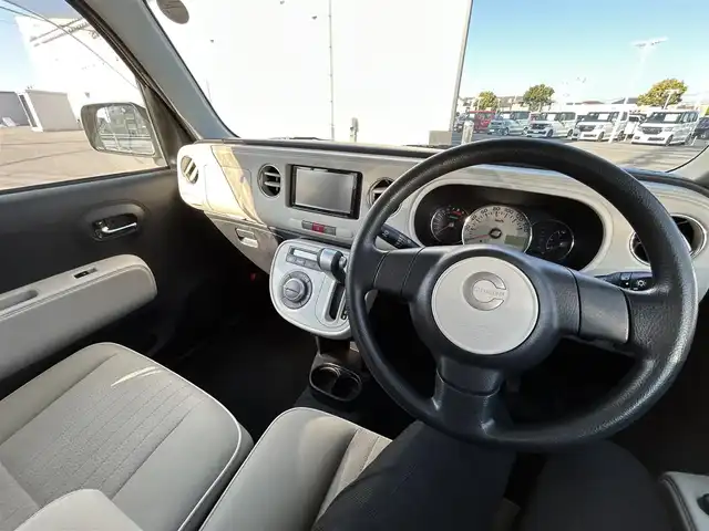 ダイハツ ミラ ココア プラスX 群馬県 2014(平26)年 5.9万km コットンアイボリー 社外ナビ(FM/AM/CD/SD)/TV/ETC/リモコンキー/純正ドアバイザー/フロアマット/純正ホイールキャップ/ウインカーミラー/アイドリングストップ/保証書/取扱説明書