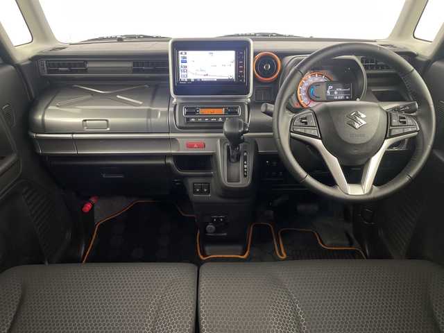 スズキ スペーシア ギア HYBRID XZ 埼玉県 2020(令2)年 4.7万km デニムブルー ガンメタリック 2トーン 純正ナビ　/　（TV/CD/DVD/BT/USB）/ドライブレコーダー/ビルトインＥＴＣ　/前席シートヒーター　/コーナーセンサー　/両側電動スライドドア　/レーダークルーズコントロール　/レーンキープアシスト　/革巻きハンドル　/ＬＥＤヘッドライト　/フォグランプ/ウインカーミラー/ルーフレール　/ドアバイザー