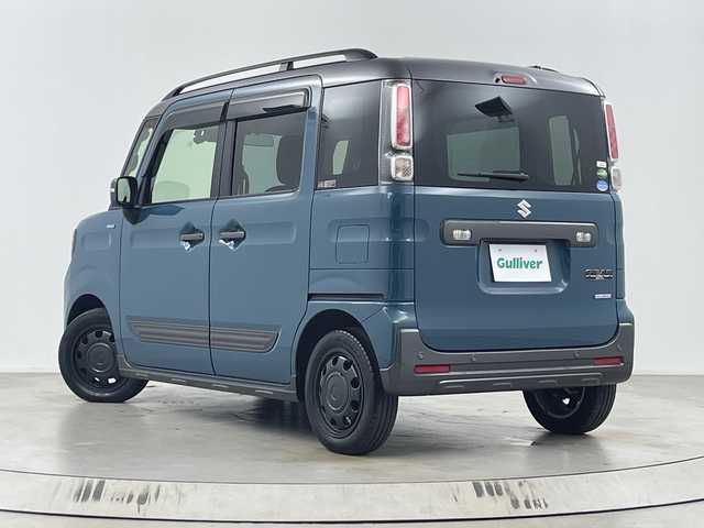 スズキ スペーシア ギア HYBRID XZ 埼玉県 2020(令2)年 4.7万km デニムブルー ガンメタリック 2トーン 純正ナビ　/　（TV/CD/DVD/BT/USB）/ドライブレコーダー/ビルトインＥＴＣ　/前席シートヒーター　/コーナーセンサー　/両側電動スライドドア　/レーダークルーズコントロール　/レーンキープアシスト　/革巻きハンドル　/ＬＥＤヘッドライト　/フォグランプ/ウインカーミラー/ルーフレール　/ドアバイザー