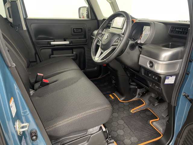 スズキ スペーシア ギア HYBRID XZ 埼玉県 2020(令2)年 4.7万km デニムブルー ガンメタリック 2トーン 純正ナビ　/　（TV/CD/DVD/BT/USB）/ドライブレコーダー/ビルトインＥＴＣ　/前席シートヒーター　/コーナーセンサー　/両側電動スライドドア　/レーダークルーズコントロール　/レーンキープアシスト　/革巻きハンドル　/ＬＥＤヘッドライト　/フォグランプ/ウインカーミラー/ルーフレール　/ドアバイザー