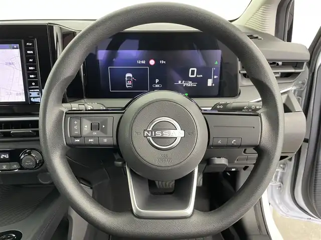 日産 ノート X 富山県 2024(令6)年 3.8万km ピュアホワイトパール 純正9型ナビ【MM223-L】/（AM/FM/USB/SD/BT）/フルセグＴＶ/衝突被害軽減ブレーキ/コーナーセンサー前後/オートLEDヘッドライト/横滑り防止装置/ETC/ドライブレコーダー/スマートキー/プッシュスタート/純正フロアマット/取扱説明書