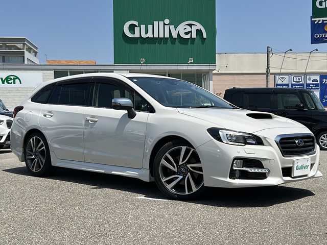 スバル レヴォーグ 1．6GT－S アイサイト 石川県 2016(平28)年 6.4万km クリスタルホワイトP ４WD&ターボ/アイサイトver.3/・プリクラッシュブレーキ（自動ブレーキ）/・車線逸脱警報/・全車速追従機能付クルーズコントロール/・AT誤発進抑制制御/・後退時ブレーキアシスト/・アクティブレーンキープ/・ブラインドスポットモニター/・コーナーセンサー/純正ナビ＆フルセグTV/・CD/DVD/SD/SDRec/BT/AUX/USB/バック＆サイドカメラ/アイドリングストップ/電動パーキングブレーキ/パドルシフト/ステアリングリモコン/ダウンヒルアシスト/黒レザーシート/・前席シートヒーター/・前席パワーシート/・D席メモリシート/純正18inアルミホイール/オートライト/LEDライト/フォグランプ/ウインカーミラー/電動格納ミラー/ETC2.0/スマートキー/プッシュスタート/W＆サイドエアバッグ＆カーテンエアバック/横滑り防止装置/ABS/ドアバイザー/フロアマット