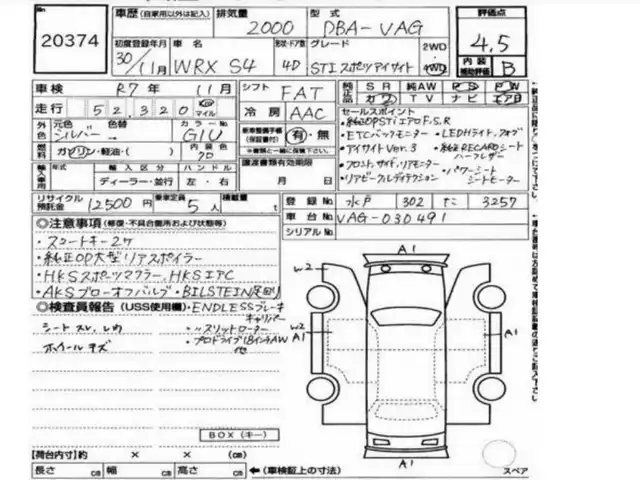 スバル ＷＲＸ Ｓ４