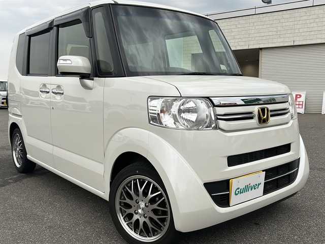 ホンダ Ｎ ＢＯＸ G Lパッケージ 新潟県 2017(平29)年 5万km プレミアムホワイトパールⅡ 片側パワースライドドア/フルセグテレビ/アイドリングストップ/純正ナビ/スマートキー/横滑り防止/ABS/KENWOODスピーカー/ETC