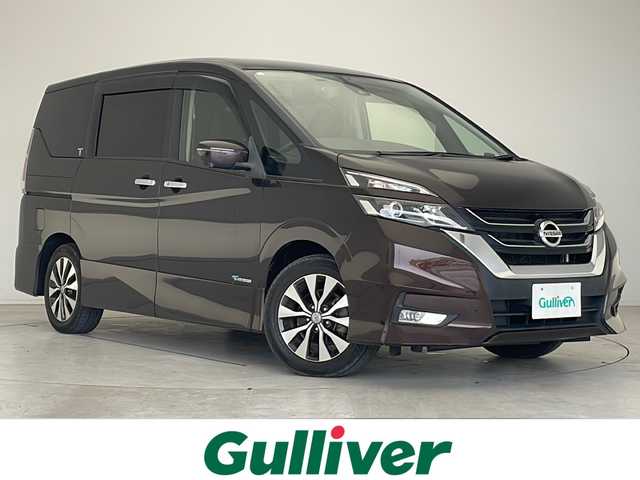 日産 セレナ ハイウェイスター G 愛知県 2016(平28)年 7.5万km インペリアルアンバーP プロパイロット/衝突軽減システム/純正9型ナビ ＳＤカードなし/フリップダウンモニター/全方位カメラ/両側パワースライドドア/クルーズコントロール/フルセグ/CD DVD/Bluetooth/バックカメラ/コーナーセンサー/純正アルミホイール/LEDヘッドライト/インテリジェントミラー/リアオートエアコン/オートライト/ドライブレコーダー/ETC/ステアリングスイッチ/スマートキー/プッシュスタート