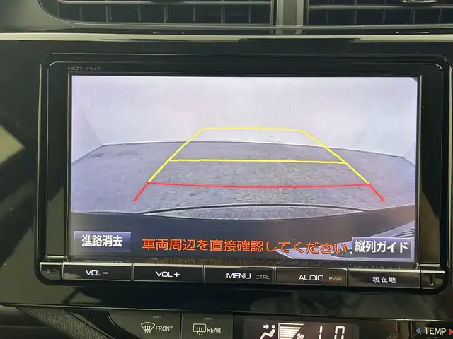 トヨタ アクア G 三重県 2016(平28)年 5.5万km ディープアメジストマイカメタリック 禁煙車/純正9インチナビ/CD/DVD/BT/MSV/フルセグTV/トヨタセーフティセンス/前後ドライブレコーダー/ステアリングリモコン/オートハイビーム/ETC/プッシュスタート/バック・フロントカメラ/スマートキー/スペアキー有り/取扱説明書