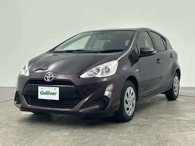トヨタ アクア G 三重県 2016(平28)年 5.5万km ディープアメジストマイカメタリック 禁煙車/純正9インチナビ/CD/DVD/BT/MSV/フルセグTV/トヨタセーフティセンス/前後ドライブレコーダー/ステアリングリモコン/オートハイビーム/ETC/プッシュスタート/バック・フロントカメラ/スマートキー/スペアキー有り/取扱説明書