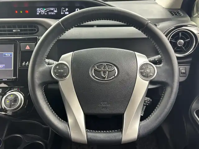 トヨタ アクア G 三重県 2016(平28)年 5.5万km ディープアメジストマイカメタリック 禁煙車/純正9インチナビ/CD/DVD/BT/MSV/フルセグTV/トヨタセーフティセンス/前後ドライブレコーダー/ステアリングリモコン/オートハイビーム/ETC/プッシュスタート/バック・フロントカメラ/スマートキー/スペアキー有り/取扱説明書