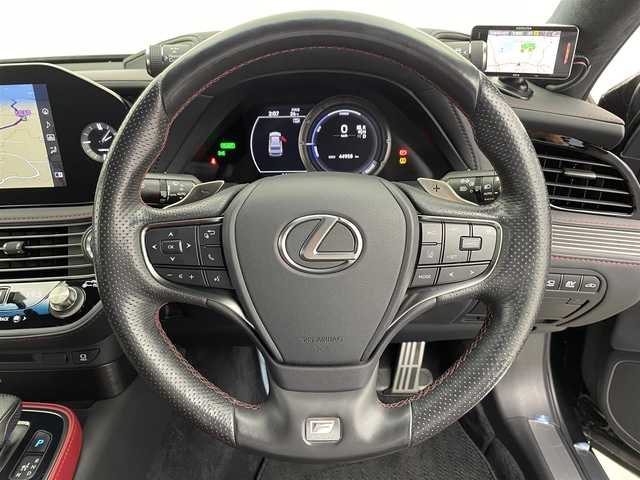 レクサス ＬＳ 500h Fスポーツ 宮城県 2021(令3)年 4.5万km グラファイトブラックガラスフレーク TRDエアロ/4連マフラー/マークレビンソンサウンド/三眼フルLEDヘッドランプ/シーケンシャルターンシグナル/パノラミックビューモニター/BBS製21インチAW/データシステムエアサスコントローラー(ASC683L)/純正EGスターター/AC100Vアクセサリコンセント/デジタルインナーミラー/BSM/パワートランクリッド/アドバンスドパーク/寒冷地仕様/専用キャリパー/純正ドライブレコーダー/ETC2.0/レクサスセーフティ＋/禁煙車/ダンロップタイヤ２０２４年製