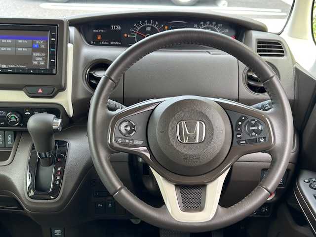 ホンダ Ｎ ＢＯＸ EX ターボ 茨城県 2021(令3)年 2.2万km プレミアムアガットブラウンP 社外ＳＤナビ　/-BT/AM/FM/両側パワースライドドア　/ドライブレコーダー前方のみ　/クルーズコントロール　/ＥＴＣ　/シートヒーター　/バックカメラ　/ＬＥＤライト　/アイドリングストップ　/プッシュスタート　/スペアキー1本/パワーウィンドウ/パワーステアリング/純正フロアマット