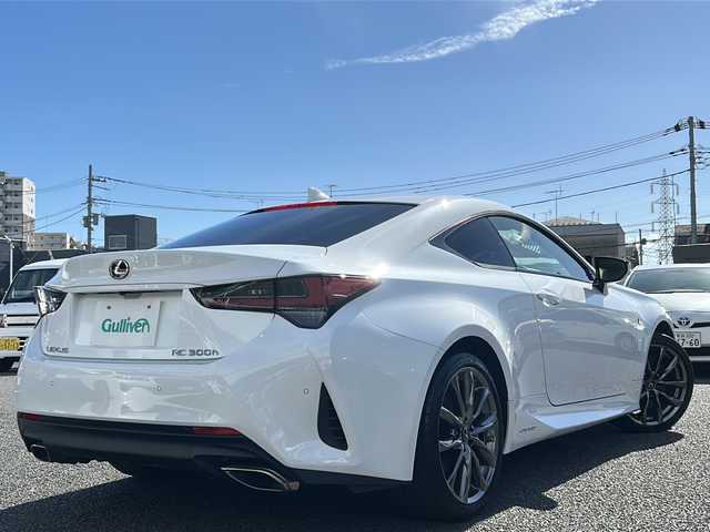 レクサス ＲＣ 300h Fスポーツ 東京都 2022(令4)年 3.1万km ホワイトノーヴァガラスフレーク フルセグテレビ/バックカメラ/プッシュスタート/ETC/サンルーフ/パワーシート/シートヒーター/シートベンチレーション/純正アルミホイール