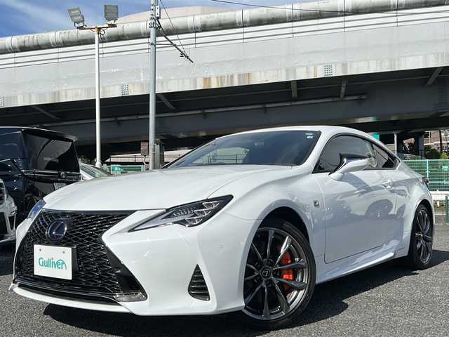 レクサス ＲＣ 300h Fスポーツ 東京都 2022(令4)年 3.1万km ホワイトノーヴァガラスフレーク フルセグテレビ/バックカメラ/プッシュスタート/ETC/サンルーフ/パワーシート/シートヒーター/シートベンチレーション/純正アルミホイール
