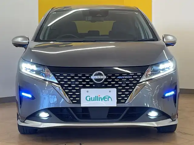 日産 ノート オーテック 群馬県 2021(令3)年 6.9万km ダークメタルグレー エマージェンシーブレーキ/プロパイロット/・車線逸脱警報/・車線逸脱防止支援/・衝突軽減ブレーキ/・クリアランスソナー/・BSM/・駐車支援/・ふらつき警報/純正9インチメモリナビ/ BT/フルセグ/HDMI/USB/AppleCarPlay/Android Auto/アラウンドビューモニター/LEDオートライト/ハーフレザーシート/オーテック専用16インチAW/デジタルインナーミラー/ステアリングスイッチ/本革巻きステアリング/オートブレーキホールド/置くだけ充電/USB入力端子/HDMI入力端子/サイド・カーテンエアバッグ/スマートキー/ビルトインETC