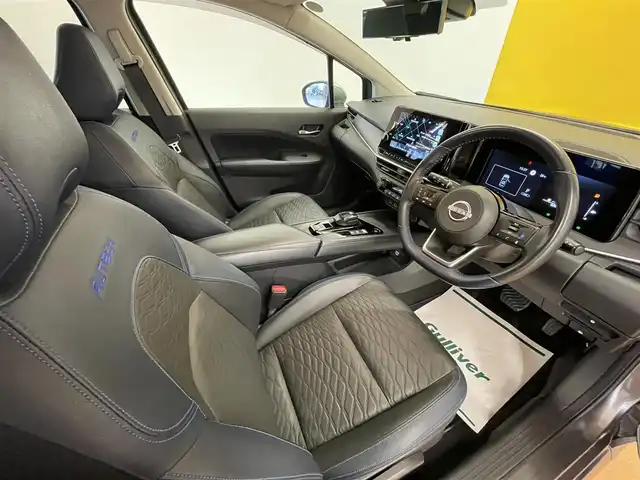 日産 ノート オーテック 群馬県 2021(令3)年 6.9万km ダークメタルグレー エマージェンシーブレーキ/プロパイロット/・車線逸脱警報/・車線逸脱防止支援/・衝突軽減ブレーキ/・クリアランスソナー/・BSM/・駐車支援/・ふらつき警報/純正9インチメモリナビ/ BT/フルセグ/HDMI/USB/AppleCarPlay/Android Auto/アラウンドビューモニター/LEDオートライト/ハーフレザーシート/オーテック専用16インチAW/デジタルインナーミラー/ステアリングスイッチ/本革巻きステアリング/オートブレーキホールド/置くだけ充電/USB入力端子/HDMI入力端子/サイド・カーテンエアバッグ/スマートキー/ビルトインETC