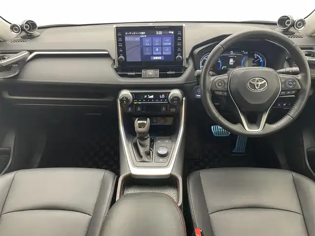トヨタ ＲＡＶ４ ハイブリットG 愛知県 2021(令3)年 1.6万km ホワイトパールクリスタルシャイン 純正９型ナビ　ＴＲＤ　全方位　ＢＳＭ　禁煙車　純正ツィーター　ルーフレール　ワイヤレス充電　デジイン　セーフティセンス　ＥＴＣ　ドラレコ　黒革　ＬＥＤオートライト　電動リヤゲート　追従クルコン　フォグ