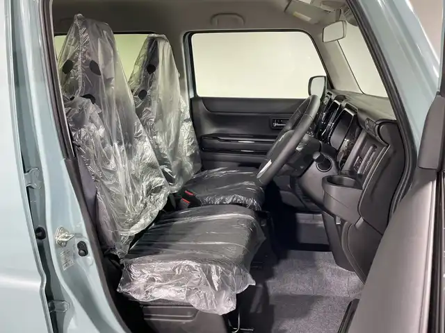 スズキ ハスラー HYBRID X 神奈川県 2025(令7)年 0.1千km オフブルーメタリック/ソフトベージュメタリック 届出済未使用車/スズキセーフティサポート/・デュアルセンサーブレーキサポート/・誤発進抑制機能/・車線逸脱警報機能/・先行車発進お知らせ機能/・標識認識機能/・ハイビームアシスト/純正9型ディスプレイオーディオ/・ナビ/BT/フルセグTV/USB/AppleCarPlay/AndroidAuto/CD/DVD/全方位モニター/シートヒーター(D/N)/アイドリングストップ機能/コーナーセンサー/アダプティブクルーズコントロール/革巻きステアリング/ステアリングスイッチ/ヘッドライトレベライザー/スマートキー/スペアキー(1本)/プッシュスタートボタン/LEDヘッドライト/フォグランプ/電動格納ミラー/ウィンカーミラー/SOSコール/シートリフター/純正15インチアルミホイール