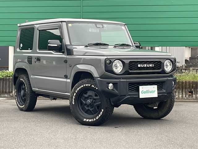 スズキ ジムニー XC 茨城県 2020(令2)年 4.2万km ミディアムグレー ワンオーナー/社外9型ナビ/ビルトインETC/シートヒーター/ドライブレコーダ/バックカメラ/LEDヘッドライト/横滑り防止装置/衝突軽減システム/オートライト/純正16インチアルミホイール/純正フロアマット/４WD/スマートキー