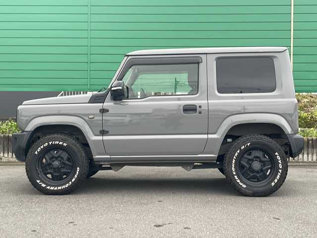 スズキ ジムニー XC 茨城県 2020(令2)年 4.2万km ミディアムグレー ワンオーナー/社外9型ナビ/ビルトインETC/シートヒーター/ドライブレコーダ/バックカメラ/LEDヘッドライト/横滑り防止装置/衝突軽減システム/オートライト/純正16インチアルミホイール/純正フロアマット/４WD/スマートキー